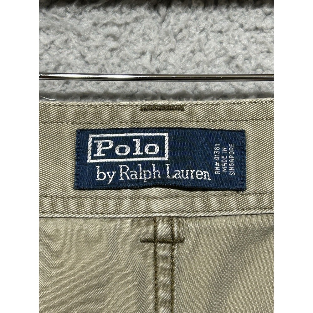 Vintage Y2K Polo Jeans Company Ralph Lauren Shorts Cargo 67 Twill Men 36 - Picture 6 of 11